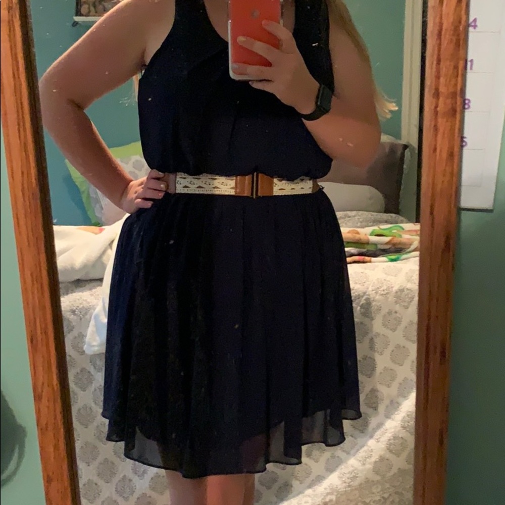 Dark blue dress
